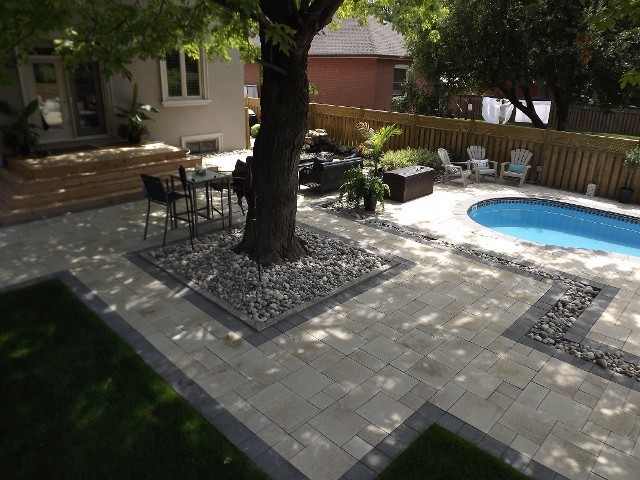 Backyard  swimming Pool in Etobicoke